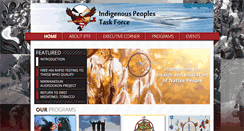 Desktop Screenshot of indigenouspeoplestf.org